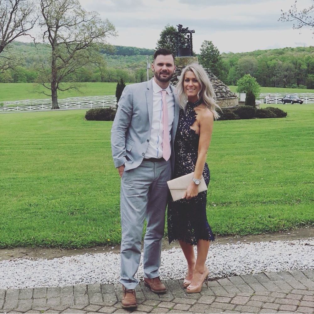 Lulu’s lace high neck dress